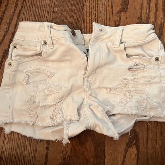 Express and American Eagle Denim shorts Bundle size 0 - Picture 2 of 13